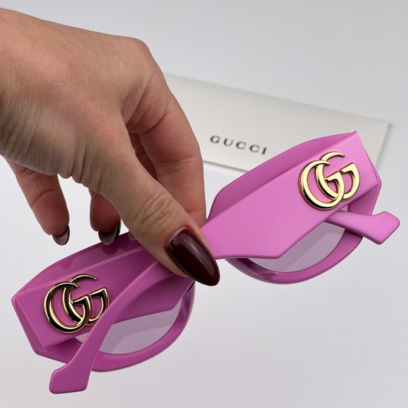 Gucci GG1421S 004 Sunglasses Pink Magenta Cat Eye Women GG 1421S main image 8